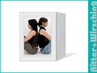 Leporello weiss - grau Leporello weiss - grau