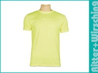 Basic-T-Shirts Signalgelb