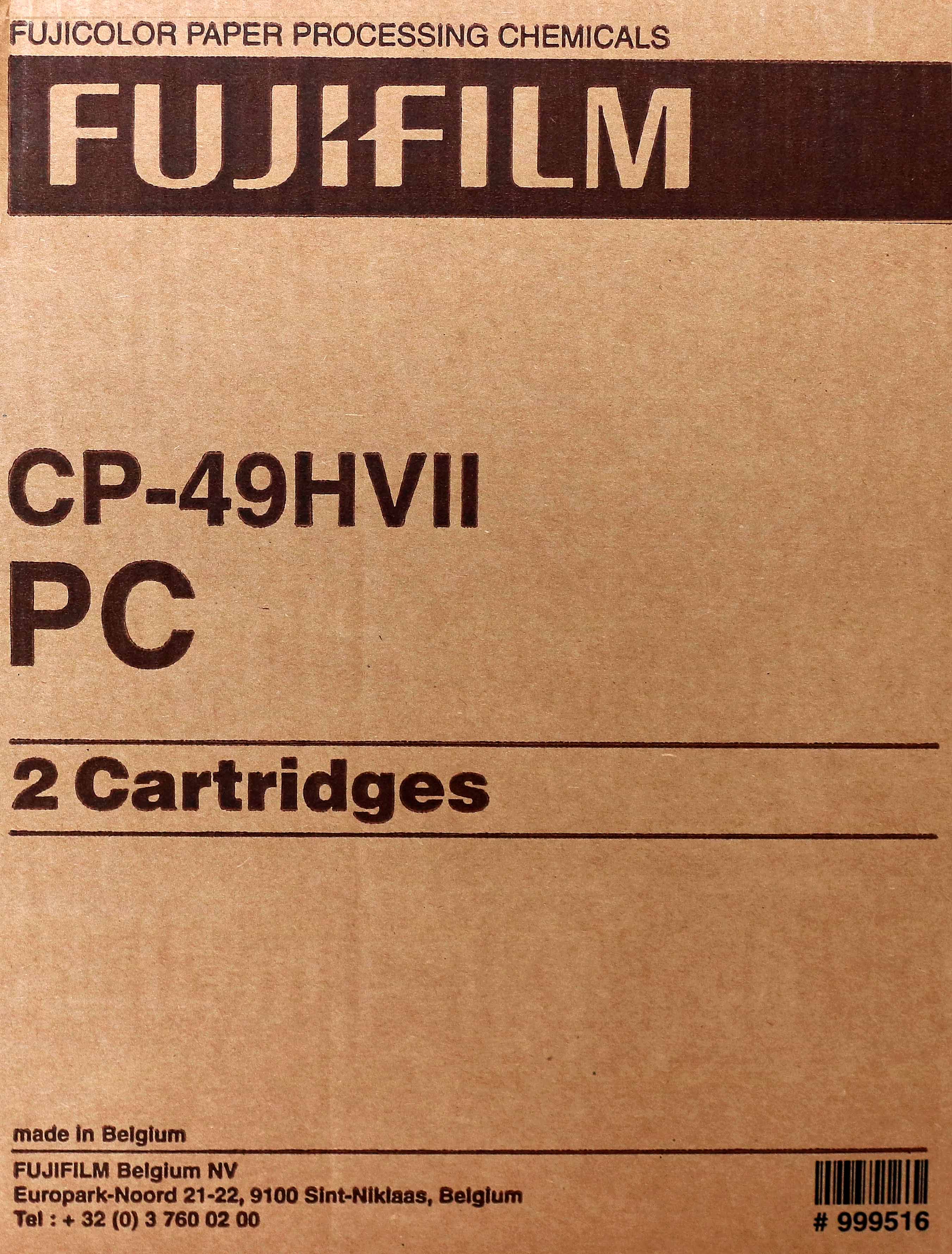 1 x 2 Fujifilm Cardridges CP 49 HVII NEU Fuji Chemie + Papier