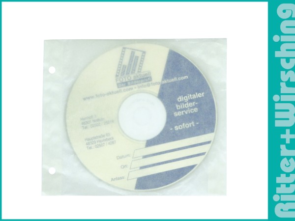 CD Pergamintaschen weiss