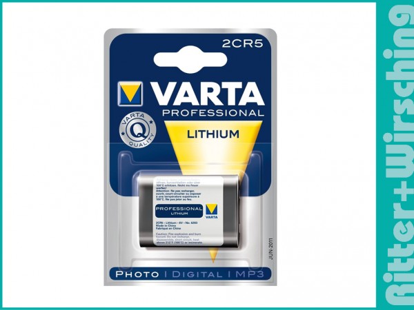 Varta 2 CR 5 Lithium 6V 6203