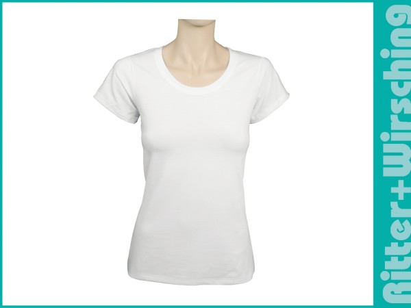 Lady Slim-Fit-Shirts XS - XXL Weiß